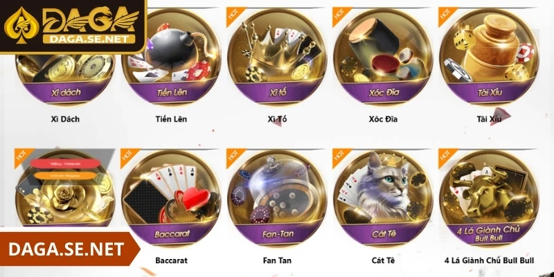 game-bai-daga-trai-nghiem-da-dang