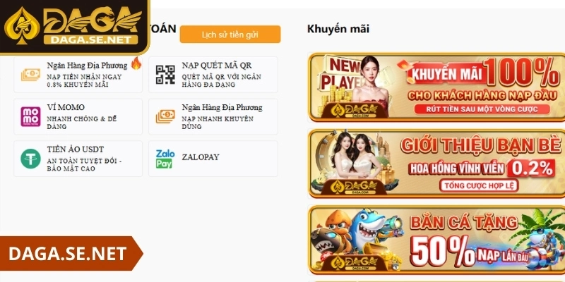 nap-tien-daga-da-dang-hinh-thuc